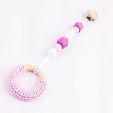 Mamimami Home　噛がため 木製 ママ看護用 ペンダント ベビーおしゃぶり シリコーン 噛むおもちゃ　1個