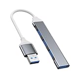 USBハブ-USBマルチポートアダプター|多目的使用のための4ポートデータスプリッター|ポータブルタイプCハブエキスパンダー、ラップトップ用のドッキングステーション、デスクトップ、、フラッシュドライブ、プリンター、コンソール、キーボード、PC