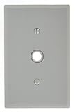 Leviton 1-gang .406-inch穴デバイス電話/ケーブル壁材 PJ11-GY 1