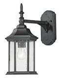 Acclaim 5188BK/SD Craftsman Collection 1-Light Wall Mount Outdoor Light Fixture, Matte Black [並行輸入品]