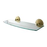 Allied Brass MC-33/18-PB 18' Beveled Glass Shelf Polished Brass [並行輸入品]