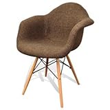 イームズキッズチェア(肘付き)ダークブラウン色【リプロダクト品】