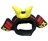 犬猫用コスプレ 兜（黒）のかぶりもの（帽子） (L：39～45cm)