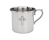 Reed & Barton Pewter Baby Cup, Cross, 6 Ounce by Reed & Barton