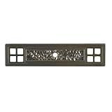 Designers Impressions SZEL1-7-SN Satin Nickel Zinc Cabinet Knob Backplate by Designers Impressions