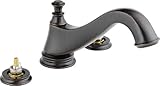 Delta T2795-RBLHP Cassidy 3-Hole Low Arc Roman Bathtub Faucet Trim, Venetian Bronze [並行輸入品]