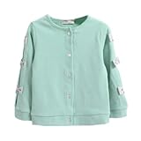 enchante petit(アンシャンテ プティ) キッズ 子供 肉厚サイドリボンカーディガン≪全8色≫ 120cm #グリーン