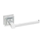 Ruvati rva5009 Valenciaトイレペーパーホルダー高級バスルームアクセサリー、クリスタル、クロム