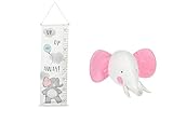 中西部CBK Shaped GiraffeまたはElephant Head 3d壁装飾 ホワイト 7104788