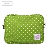 ポーチェ(pouche) 消臭ポーチ ショルダーベルト付き 水玉小 (アップルグリーン)