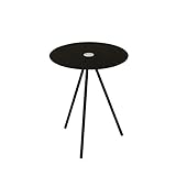 ガラスサイドテーブル　ブラック　THS-25BK