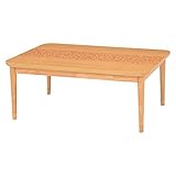 デザインリビングこたつテーブル 本体 【長方形 幅105cm】 木製 継ぎ足付き 省エネスイッチ レーラ105