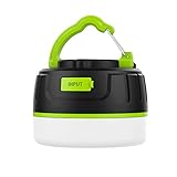 Excuty LEDランタン USB充電式 モバイルバッテリー キャンプランタン 小型 5200mAh大容量 アウトドアライト IP65防水 マグネット式 五つ点灯モード 高輝度 吊り下げランタン 連続点灯100時間 アウトドア 防災用品 応急停電用