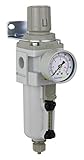 PneumaticPlus SAW4000M-N04BG-MEP Compressed Air Filter Regulator Combo Piggyback Style 1/2 NPT - Man