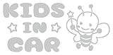 Sticker Shop Haru KIDS IN CARス テッカー チョウの妖精 シルバー