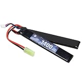 S＆T 7.4v Lipo 1400mAh 40C セパレートバッテリー T型コネクター(123*19*5*2)
