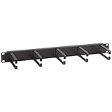 Black Box Network Services Patch Cable Management - Rack Cable Management Panel - Black - 1 Pack1U 3