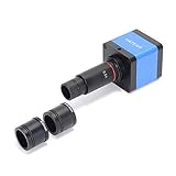 HAYEAR 16MP HDMI 1080P 60FPS HD USB デジタル 業界 ビデオ 検査 顕微鏡カメラセット TFカード ビデオレコーダー 0.5X C マウント 接眼レンズ 30mm/30.5mm アダプター 歯科検出 はんだ付け修理
