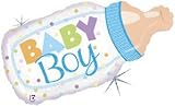 Single Source Party Suppies – 33インチベビーボトルBoy Shape Mylar Foil Balloon