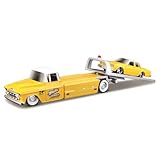 Maisto 1/64 エリート トランスポート ミニカー ダイキャストカー 完成品 (1953 マック B-61 レッカー車 / 1965 ビュイック リビエラ - イエロー)