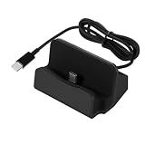 AXYO Type-C to Type-C 充電スタンド 充電クレードル 卓上ホルダー データ同期 3A5V USB-C to USB-C ケーブル ブラック