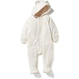 オールドネイビー OLD NAVY/ フッテッド マイクロ フリース ワンピース シー ソルト ロンパース長袖 6～12ヶ月【並行輸入】