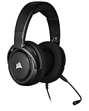 Corsair HS45-7.1 バーチャルサラウンドサウンドゲーム用ヘッドセット USB DAC付き - メモリフォームイヤーカップ - ディコード認証 - PC、XboxシリーズX、PS5、PS4、任天堂スイッチ対応 - カーボン