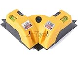 Yosoo 90度 直角測定 レーザー レベル コンパクト 水平器 垂直レーザー DIY 建築 模様替え タイル 張り替え 直角 測定計 レベル 直角 測定工事 現場 仕事 DIY 日曜 大工 2つ吸