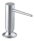 Kohler K-1995-VS ソープディスペンサー ローションディスペンサー 現代的なデザインの仕上がり 鮮やか ステンレス仕上げ