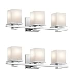 Kichler 45151 Tully 3ライト24 " wide vanityライトバスルーム器具withサテンet、 45151CH