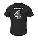 NFL Oakland Raiders Derek Carr 4メンズアスレチックコーディネータTee X-Large ブラック
