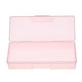 Demiawaking ミニケース ビーズケース ネイル用品 収納ボックス 小物入れ クリアケース 2色 (クリアピンク)