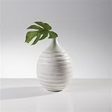 Torre & Tagus 902137C Carved Ring Resin Vase, Wide [並行輸入品]