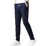 接触冷感 ズボン メンズ パンツ 夏 ジョガーパンツ 軽量 ストレッチ スウェットパンツ 涼しい 速乾 ボトムス 涼感 レギパン メンズ 薄手 イージー エアパン 部屋着 ゴルフ 夏服 アイスシルクパンツ