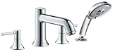 Hansgrohe 14314001 Talis C 4-Hole Roman Tub Set Trim, Chrome [並行輸入品]