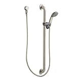 Moen 52236GBM17CBN Commercial M-Dura Slide Bar/Grab Bar with Hand Shower, 1-1/2-Inch x 36-Inch, 1.75