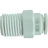 千代田通商:チヨダ ファイブ樹脂メイルコネクタ W(白)6mm・R1/4 FR6-02MW 型式:FR6-02MW