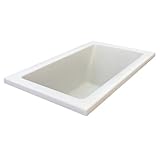 American Standard 2934.002 Studio 60 "アクリルSoaking Bathtub withリバーシブルDr、 22.50 x 38.80 x 62.50 inches