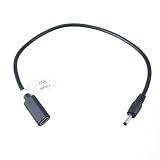 11.8inタイプCからDC35135電源CORD USB C女性から3.5x1.35mm男性9V 12V 15V 20Vアダプターカメラ用ケーブルワイヤー
