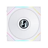 LIANLI ケースファン UNI FAN TL LCD 140 WT Single Pack 1.6インチ液晶画面搭載 デイジーチェーン接続 インフィニティミラーサイドフレーム 日本正規代理店品