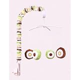 Mod Dots/Stripes Green/yellow/choco Mobile by Bacati