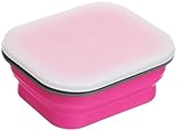 Lexington SNABXM-PNK-232C Medium Silicone Collapsible Snack Box - Pink by Lexington