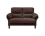 大川家具 関家具 ソファ 2人掛け (幅133cm/素材:合皮) ダークブラウン 145892