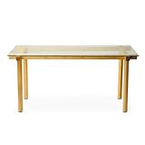 TEORI/IGETA ガラス天板テーブル