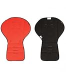 Mountain Buggy Reversible Fleece Stroller Seat Liner, Black/Chili by Mountain Buggy [並行輸入品]