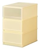 プラスト ミルキー 収納ボックス 3段 MX Y イエロー MX3403 写真パネル付