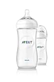 Philips Avent BPA Free Natural Polypropylene Bottle, 11 Ounce, 2-Count