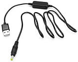 12v 昇圧ケーブル DC(4.0x1.7mm)(オス)-USB(A)(オス) 1m 電源供給 ルーター 音響機器 ACアダプタ代用