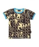 (マクソモーラ)Maxomorra オーガニックコットン半袖Tシャツ Skaters (9-18ヶ月) 74/80（80cm） ブラウン/ライトブルー