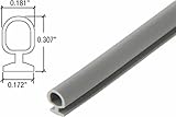 グレービニールバルブシールWeatherstrip – 10 ftロング
